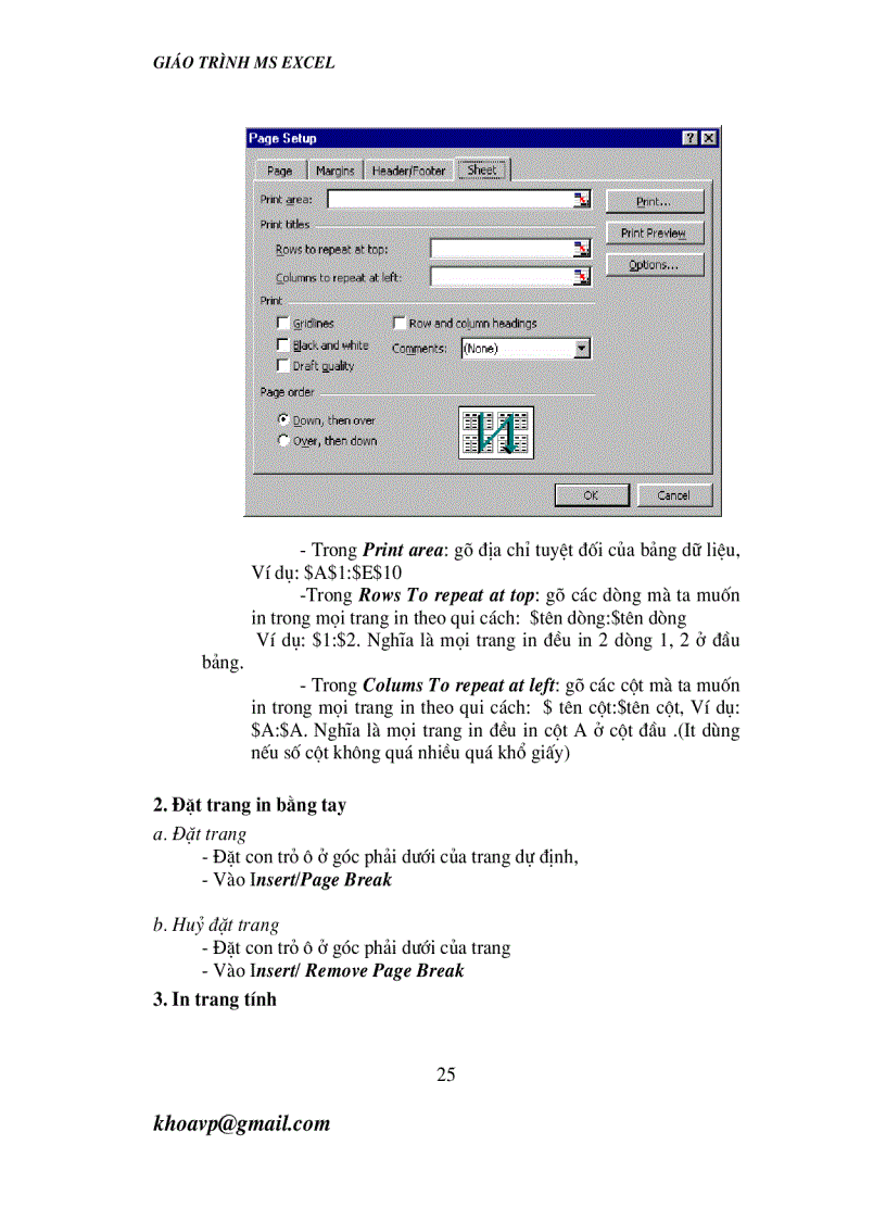 image for page Giáo trình thực hành Microsoft MS EXCEL Toàn Tập