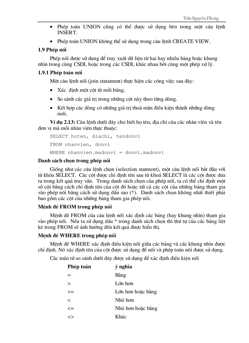 image for page Giáo Trình Thực Hành SQL