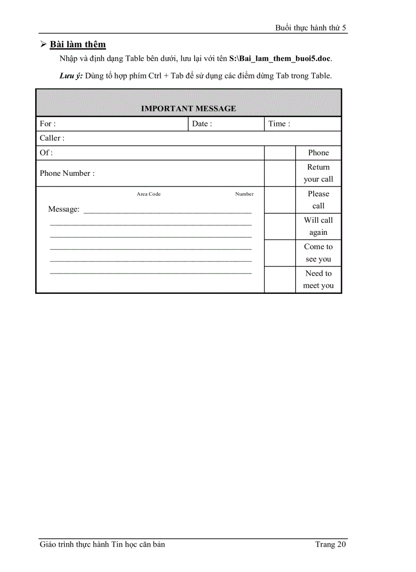 image for page Giáo trình thực hành tin học căn bản