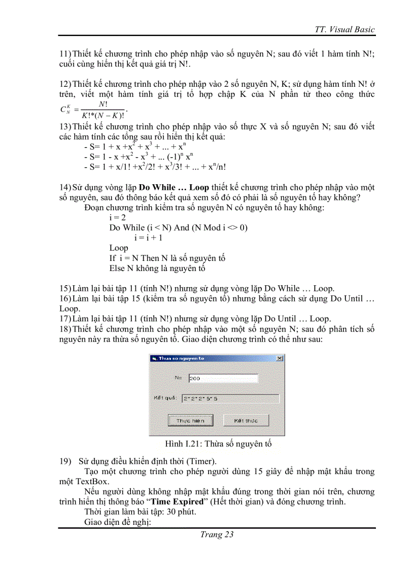 image for page Giáo Trình Và Bài Tập Visual Basic