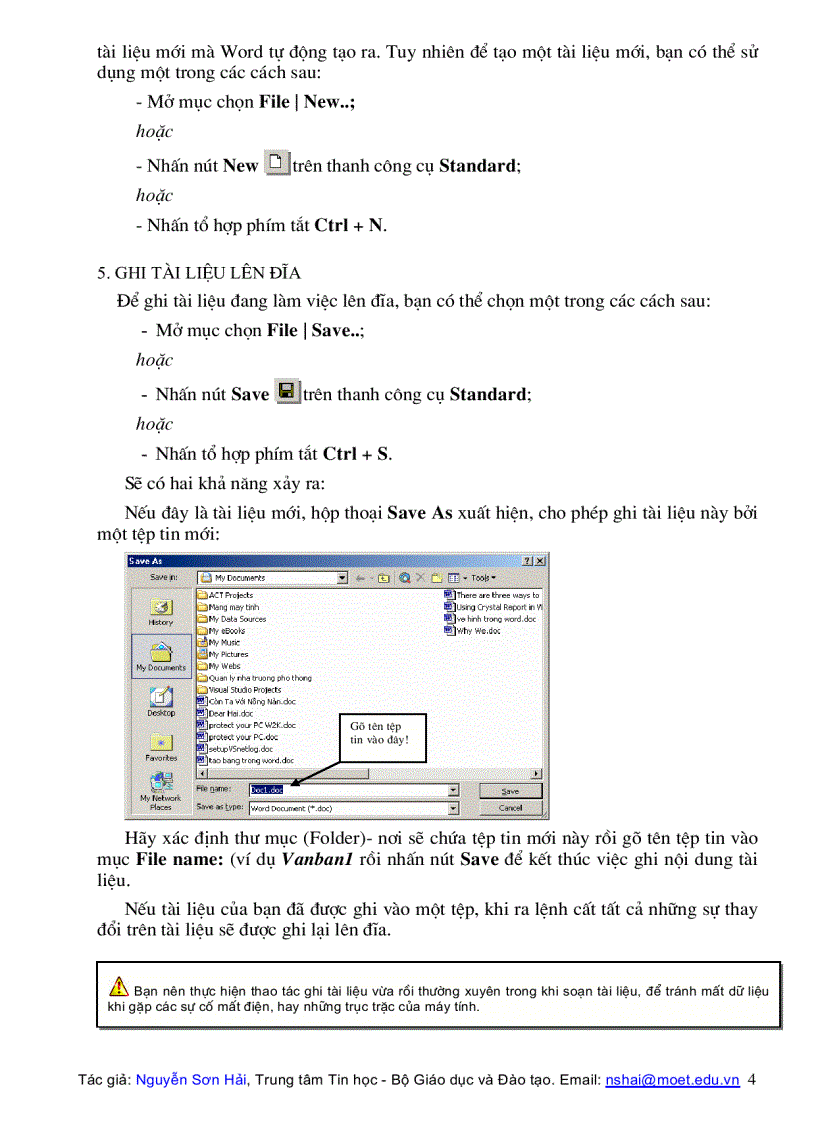 image for page Giáo Trình Word 2003