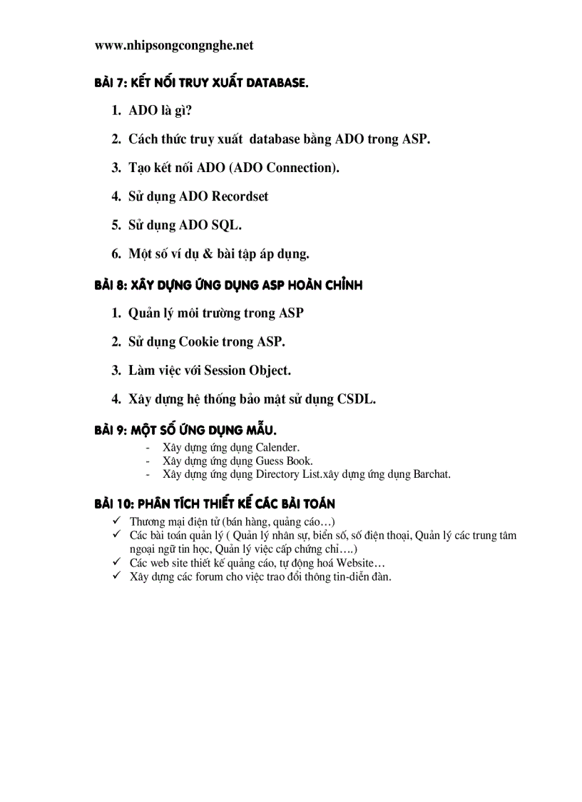 image for page Giới Thiệu Về ASP