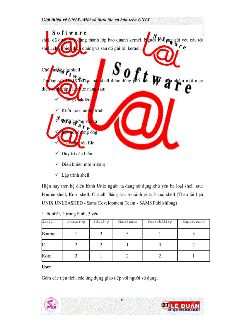 image for page Giới thiệu về Unix Một số thao tác cơ bản trên Unix