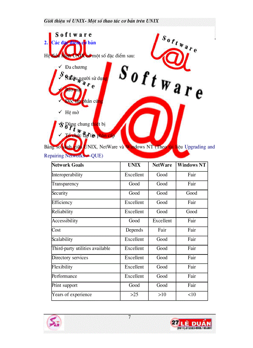 image for page Giới thiệu về Unix Một số thao tác cơ bản trên Unix