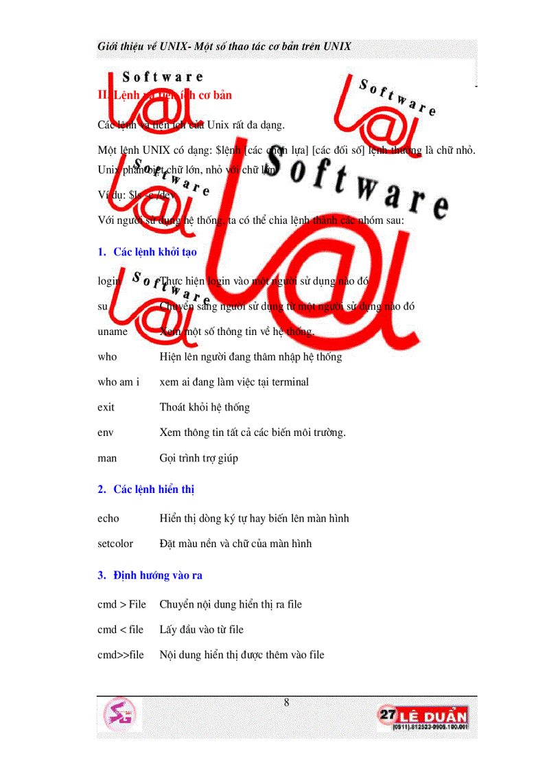 image for page Giới thiệu về Unix Một số thao tác cơ bản trên Unix