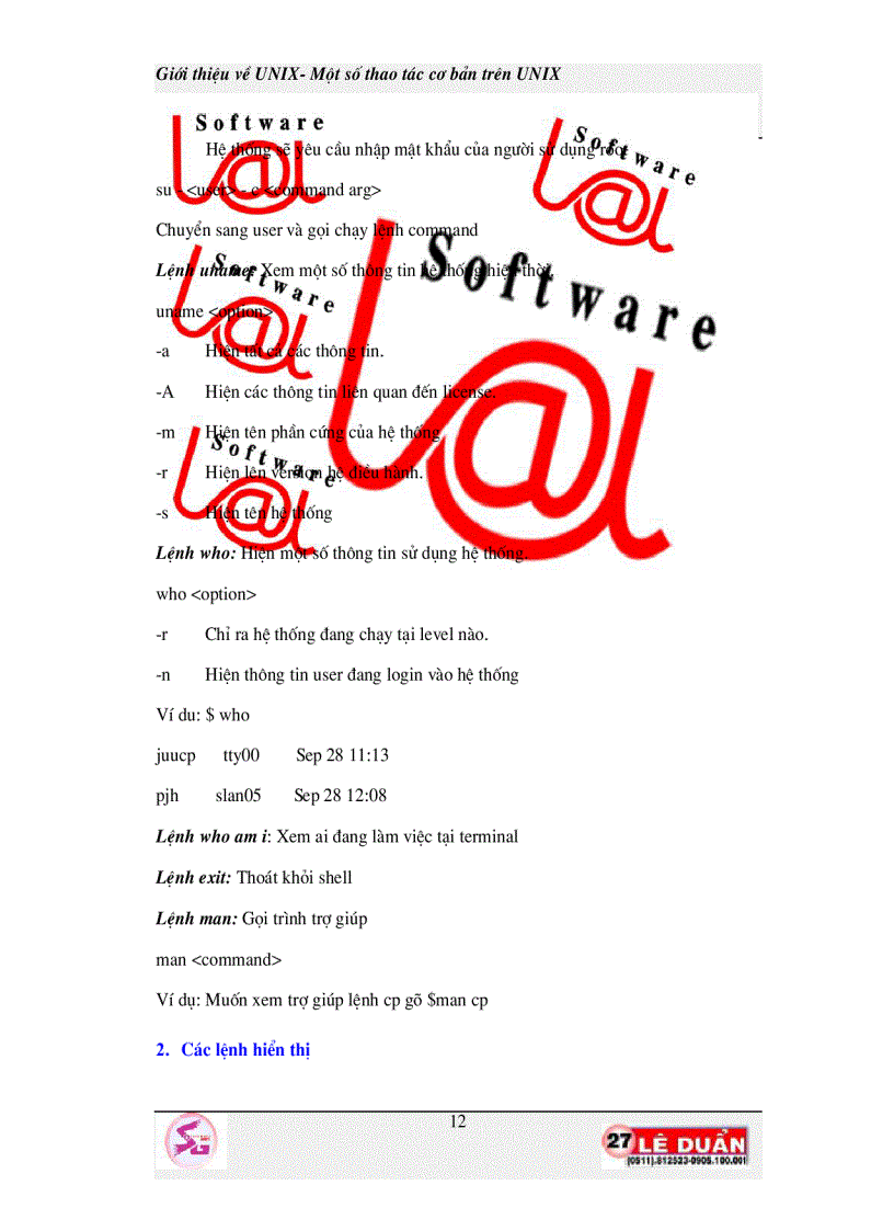 image for page Giới thiệu về Unix Một số thao tác cơ bản trên Unix