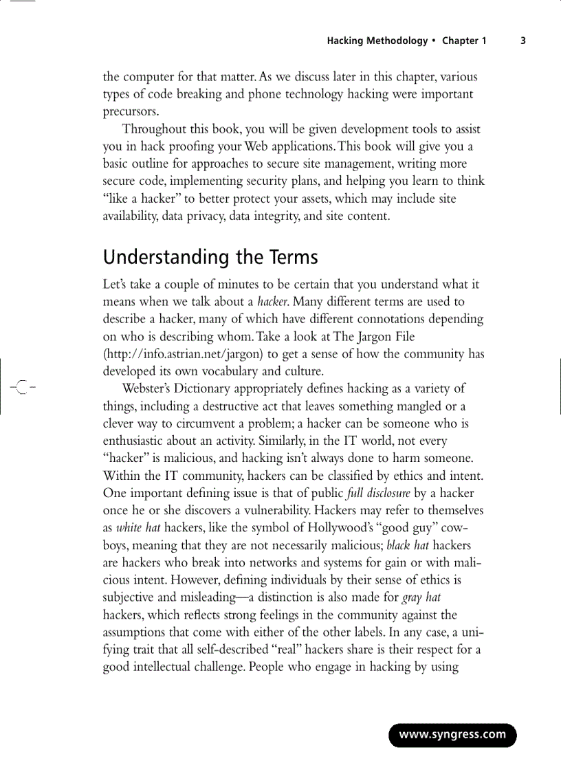 image for page Hack Proofing Web Applications