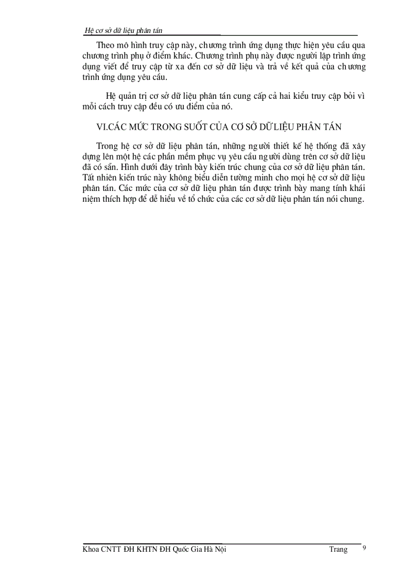 image for page Hệ cơ sở dữ liệu phân tán