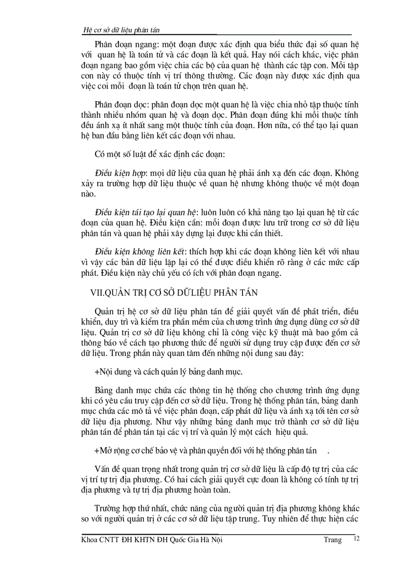 image for page Hệ cơ sở dữ liệu phân tán