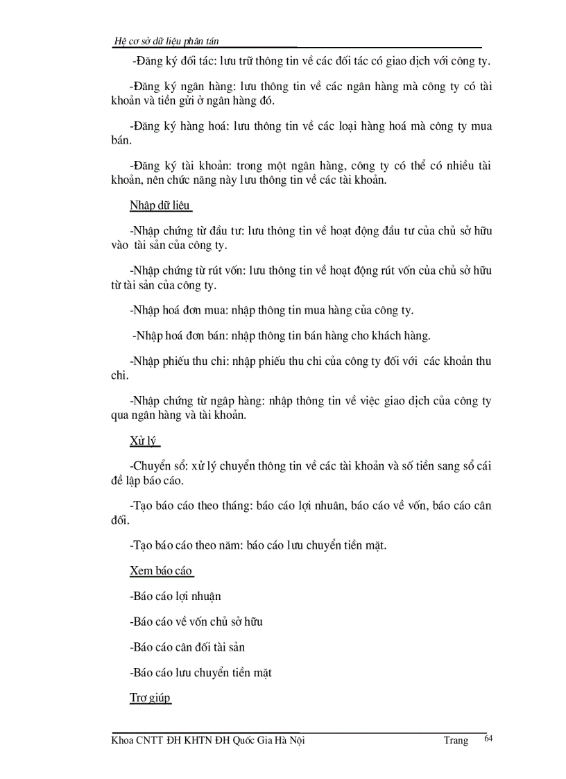 image for page Hệ cơ sở dữ liệu phân tán