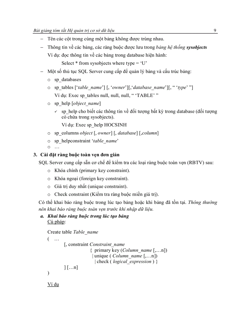 image for page Hệ quản trị cơ sở dữ liệu 1