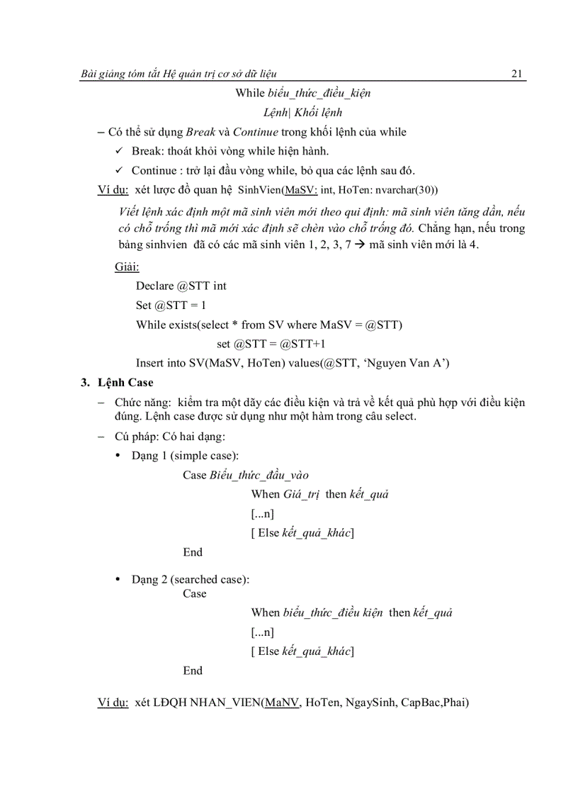 image for page Hệ quản trị cơ sở dữ liệu 1