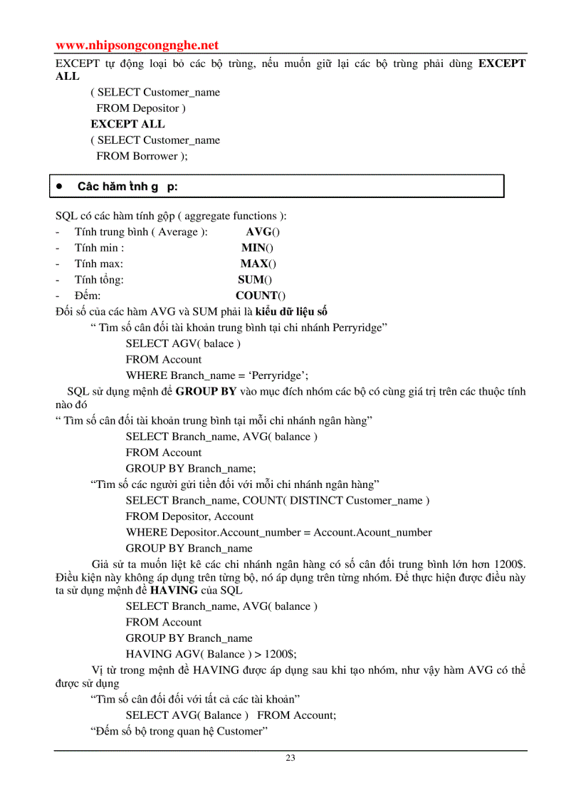 image for page Hệ Quản Trị Cơ Sở Dữ Liệu 1