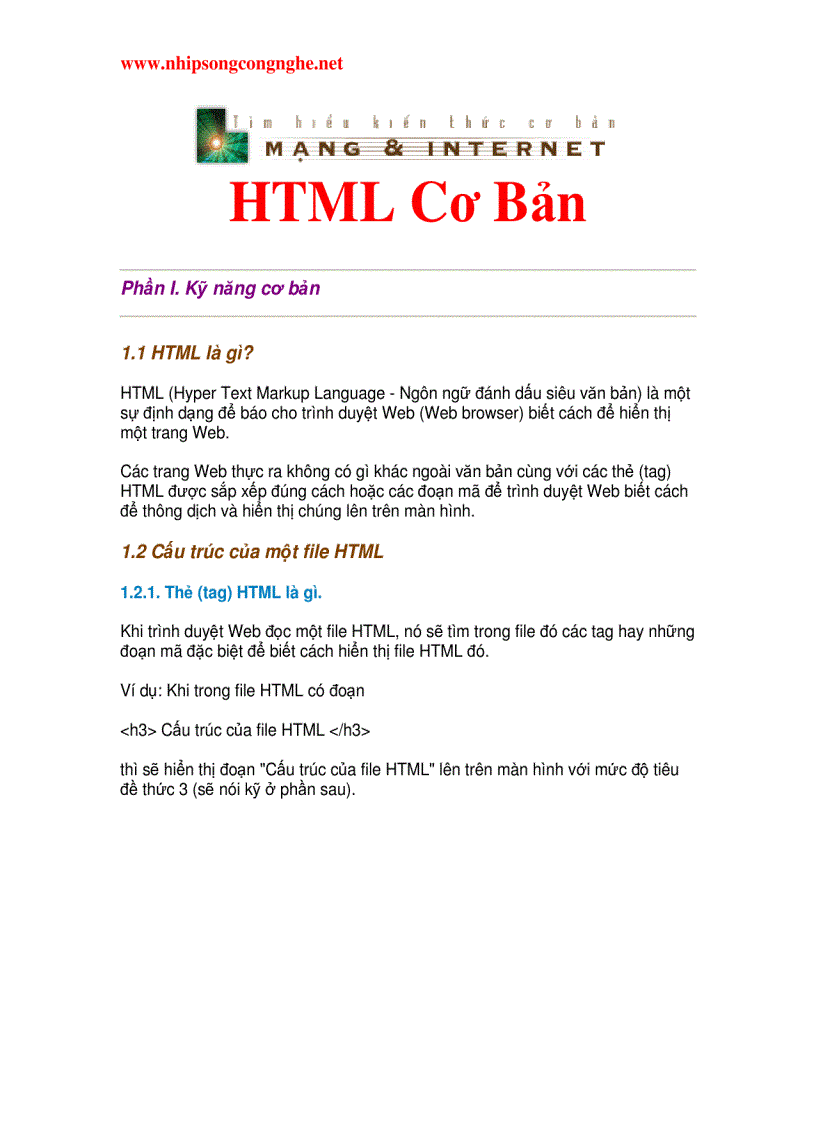 image for page HTML Căn Bản
