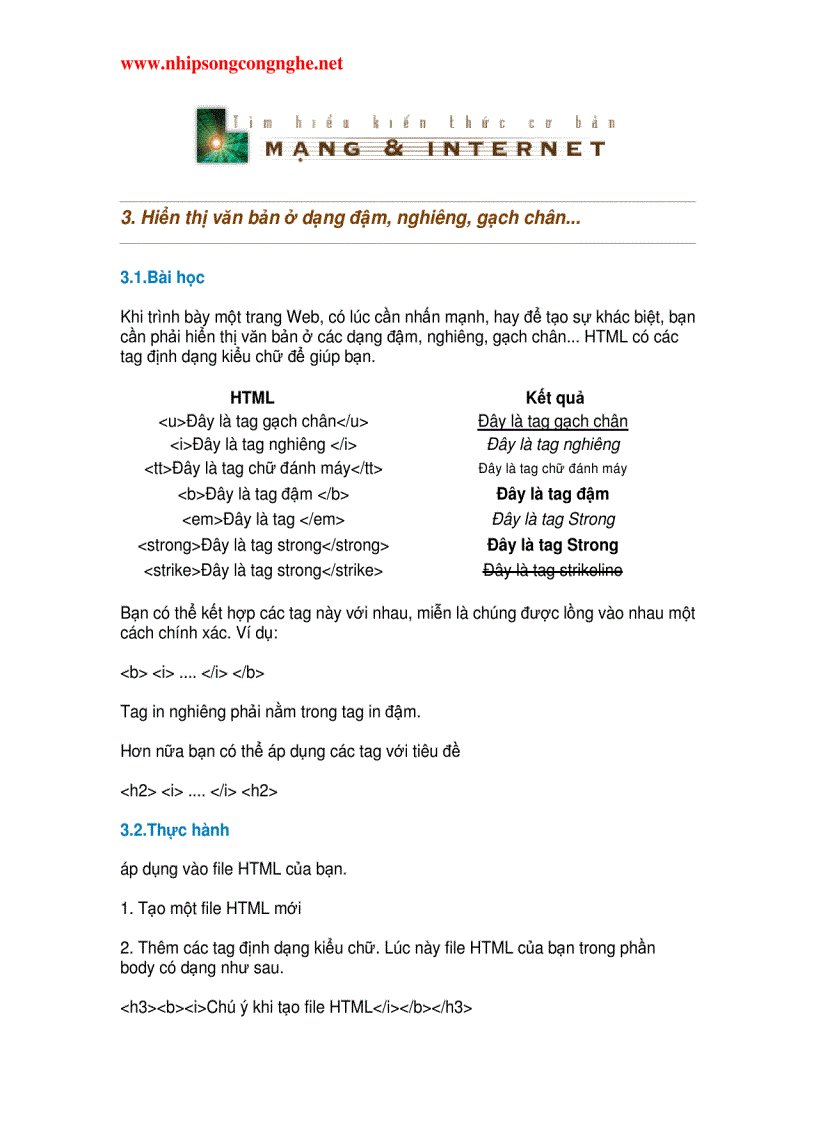 image for page HTML Căn Bản