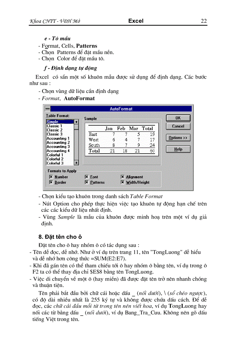 image for page Hướng Dẫn Làm Quen Với Excell