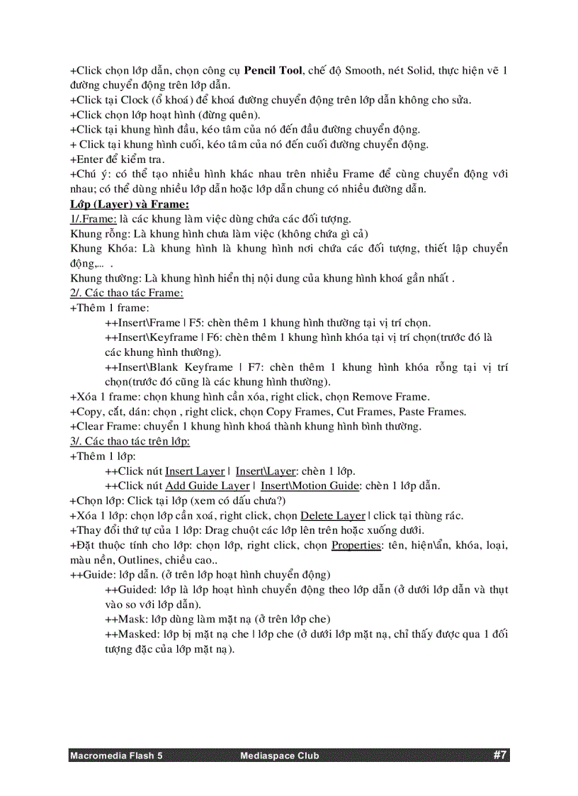 image for page Hướng Dẫn Macromedia Flash 5