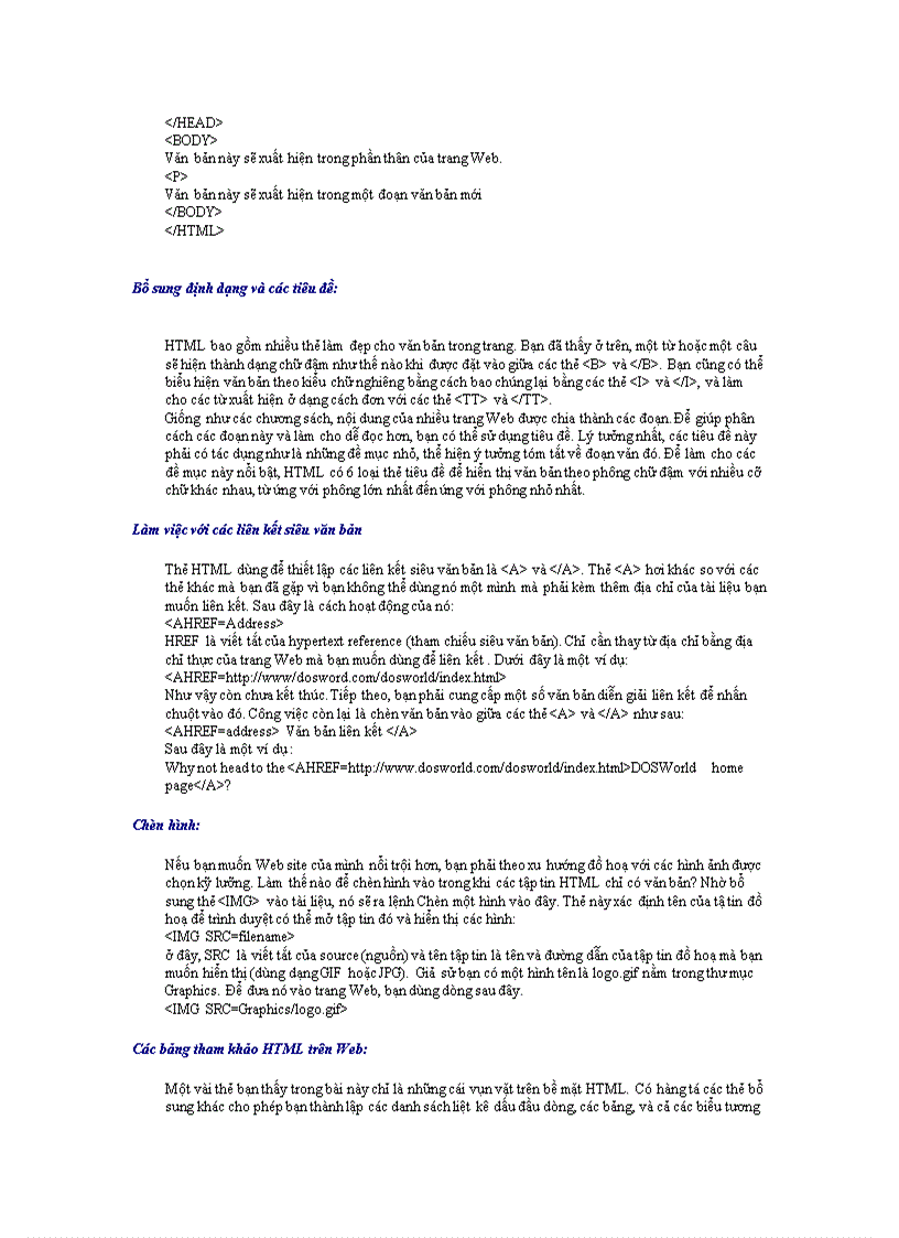 image for page HƯỚNG DẪN NHẬP MÔN HTML 1