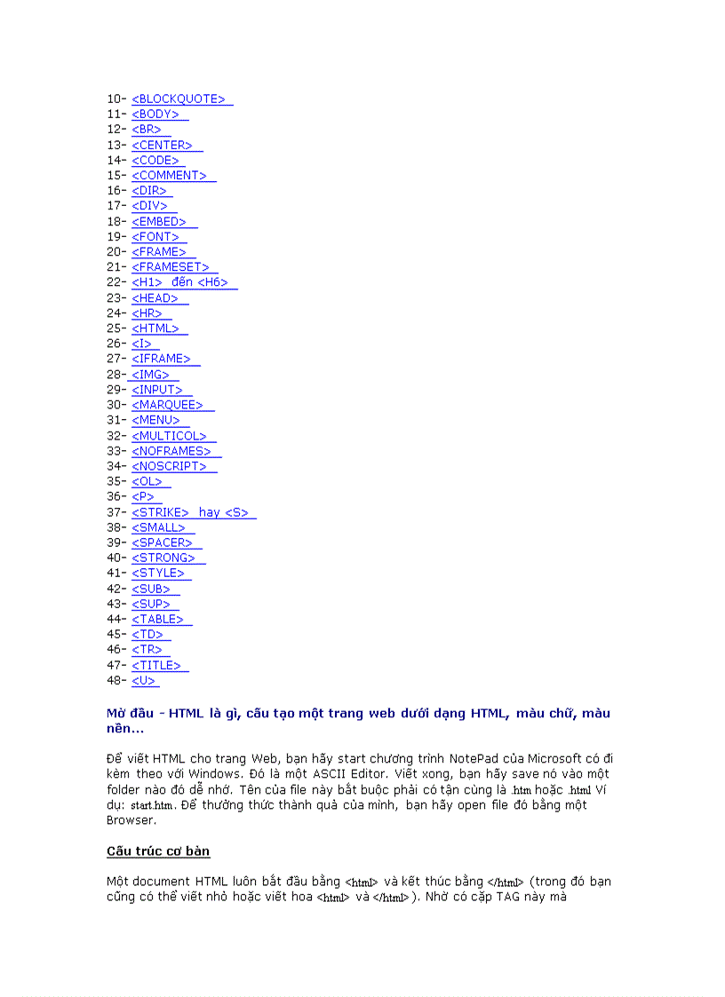 image for page HƯỚNG DẪN NHẬP MÔN HTML 1
