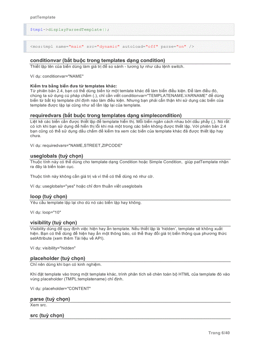 image for page Hướng dẫn phát triển template joomla