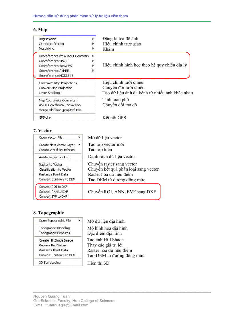 image for page Hướng dẫn sử dụng phần mềm viễn thám ENVI