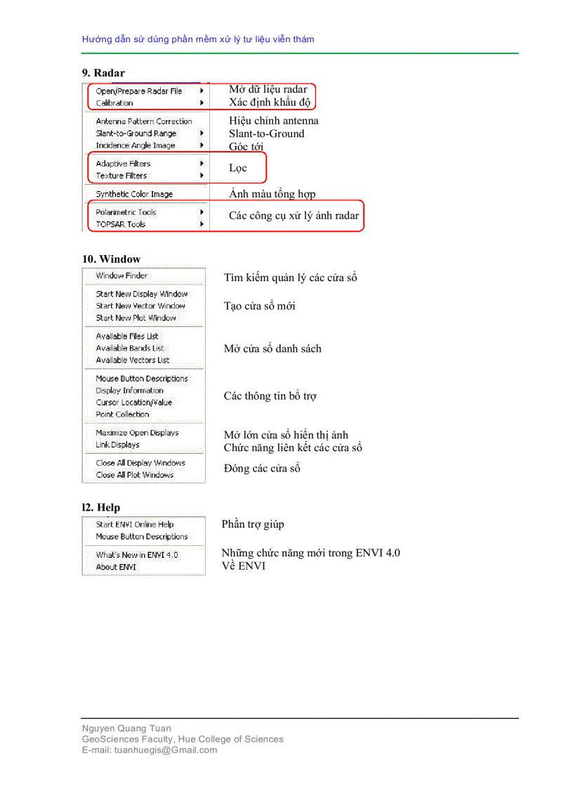 image for page Hướng dẫn sử dụng phần mềm viễn thám ENVI