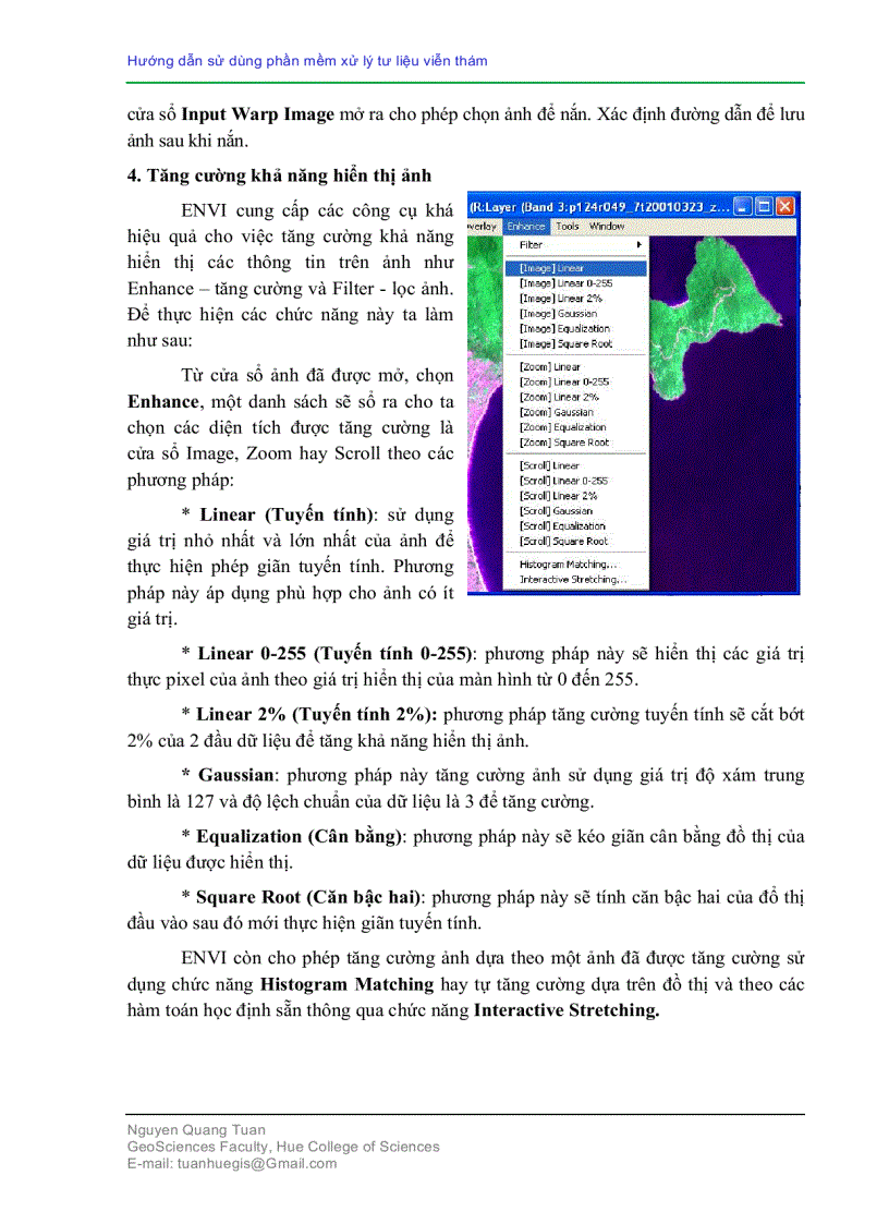 image for page Hướng dẫn sử dụng phần mềm viễn thám ENVI