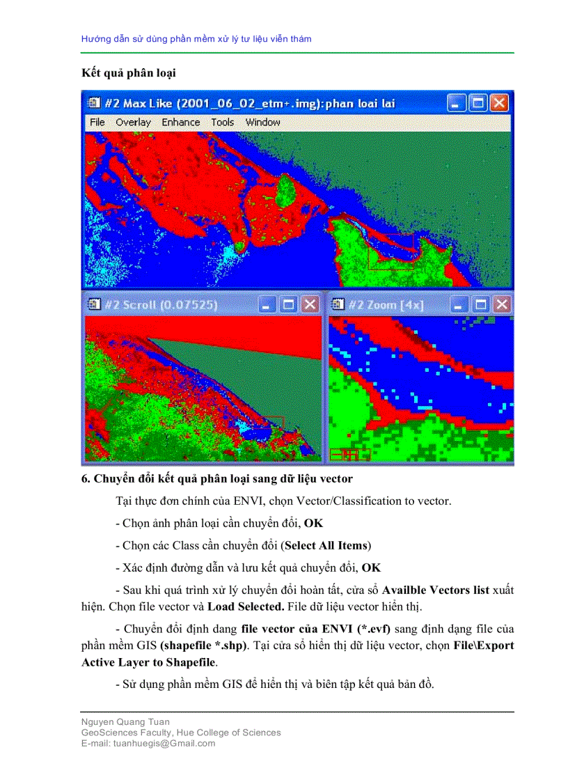 image for page Hướng dẫn sử dụng phần mềm viễn thám ENVI
