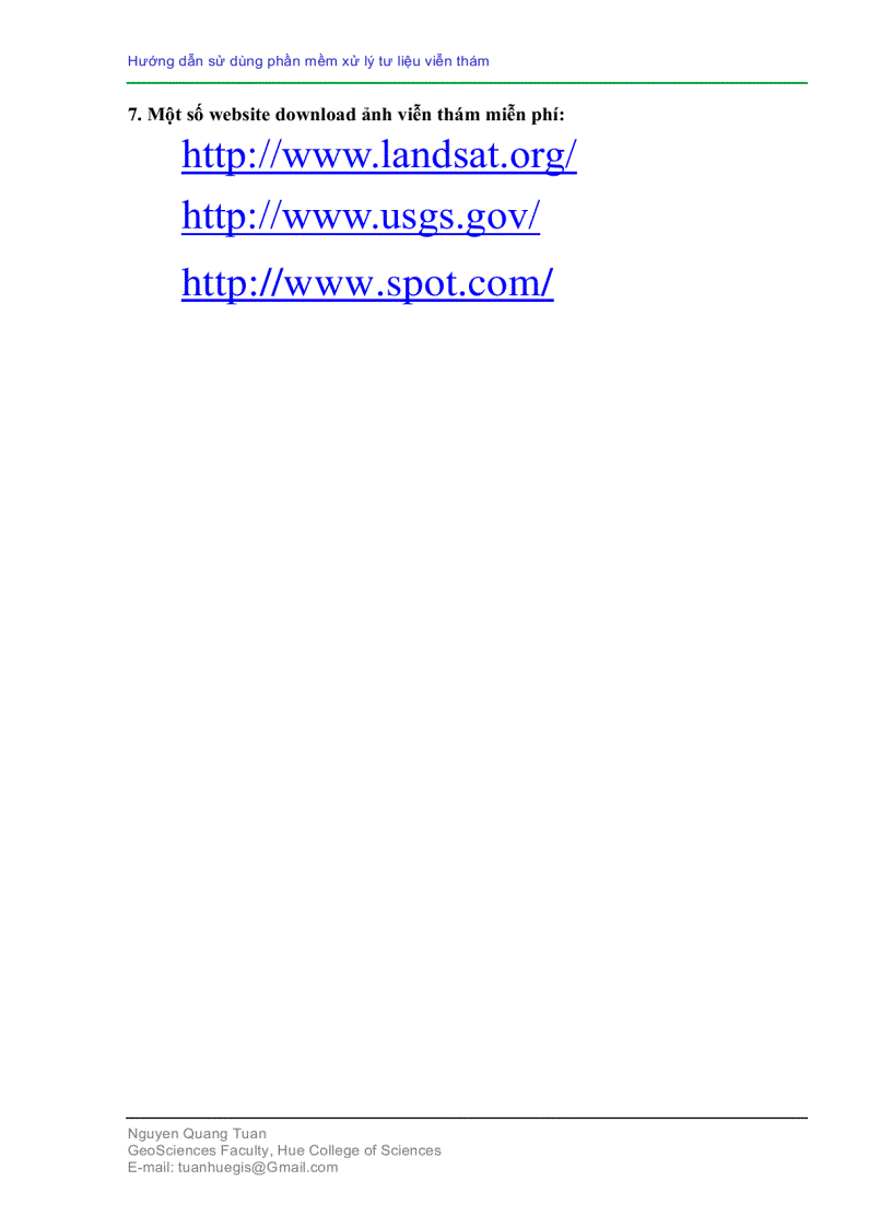 image for page Hướng dẫn sử dụng phần mềm viễn thám ENVI