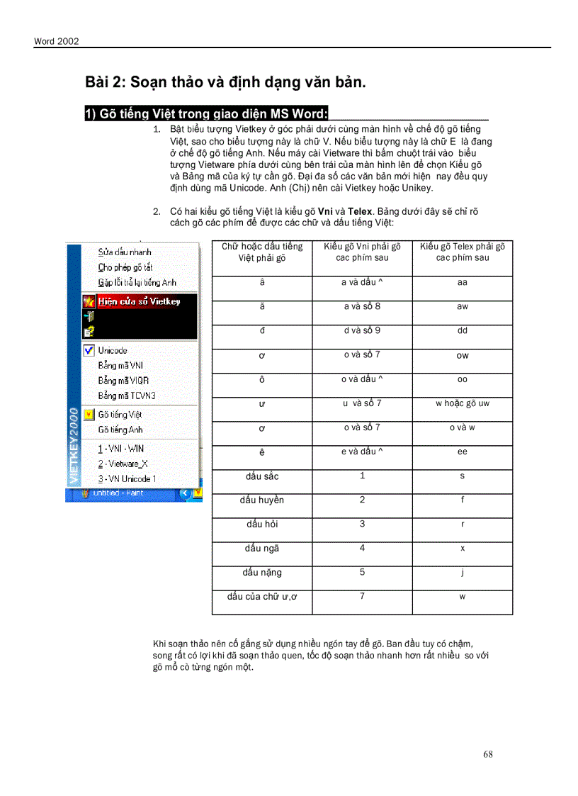 image for page Hướng Dẫn Word 2002