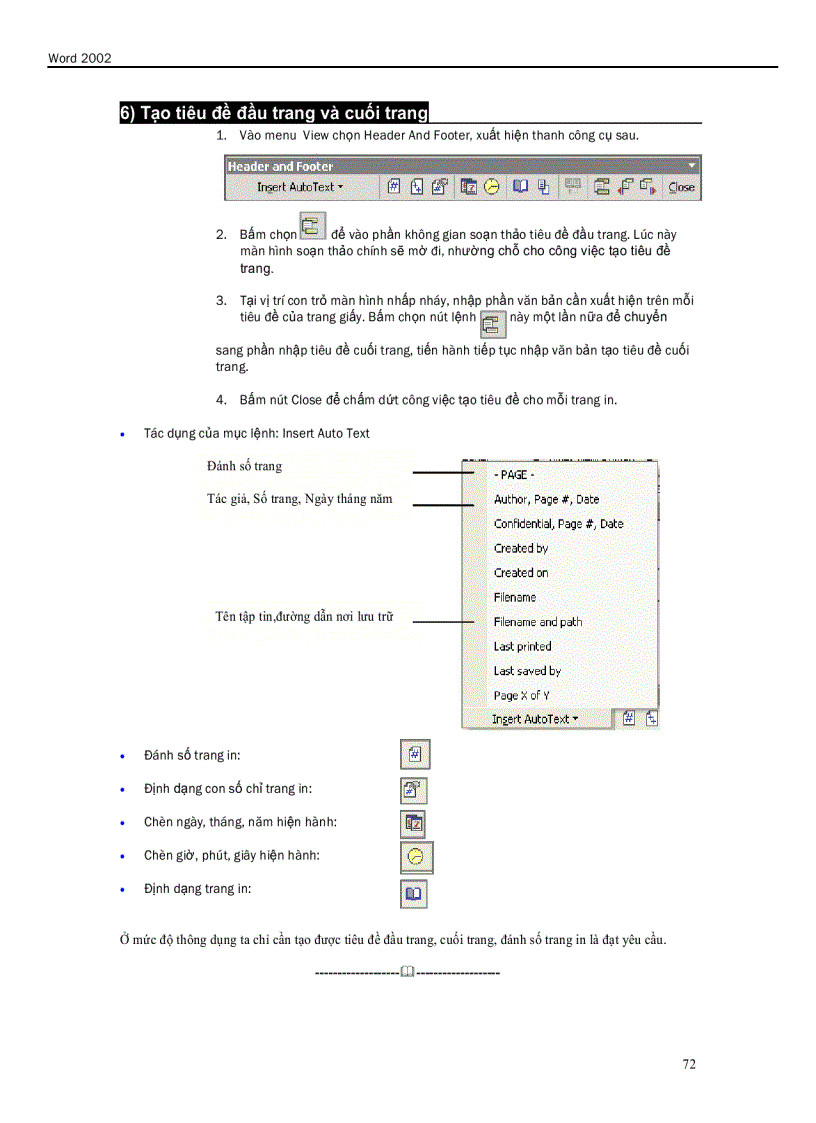 image for page Hướng Dẫn Word 2002