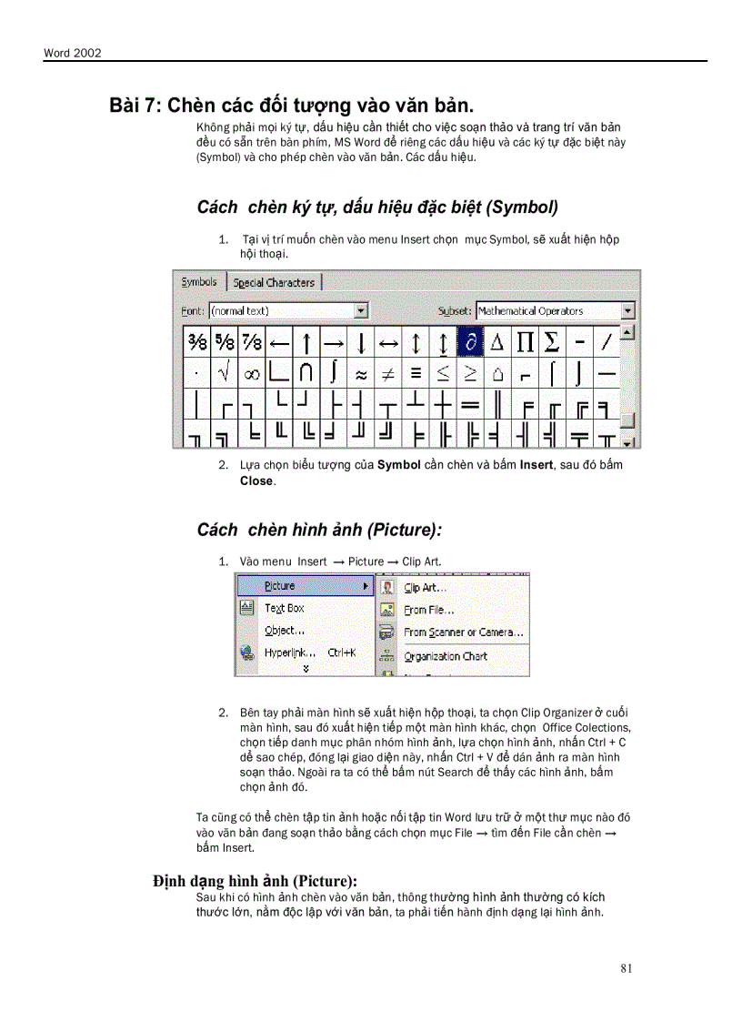 image for page Hướng Dẫn Word 2002