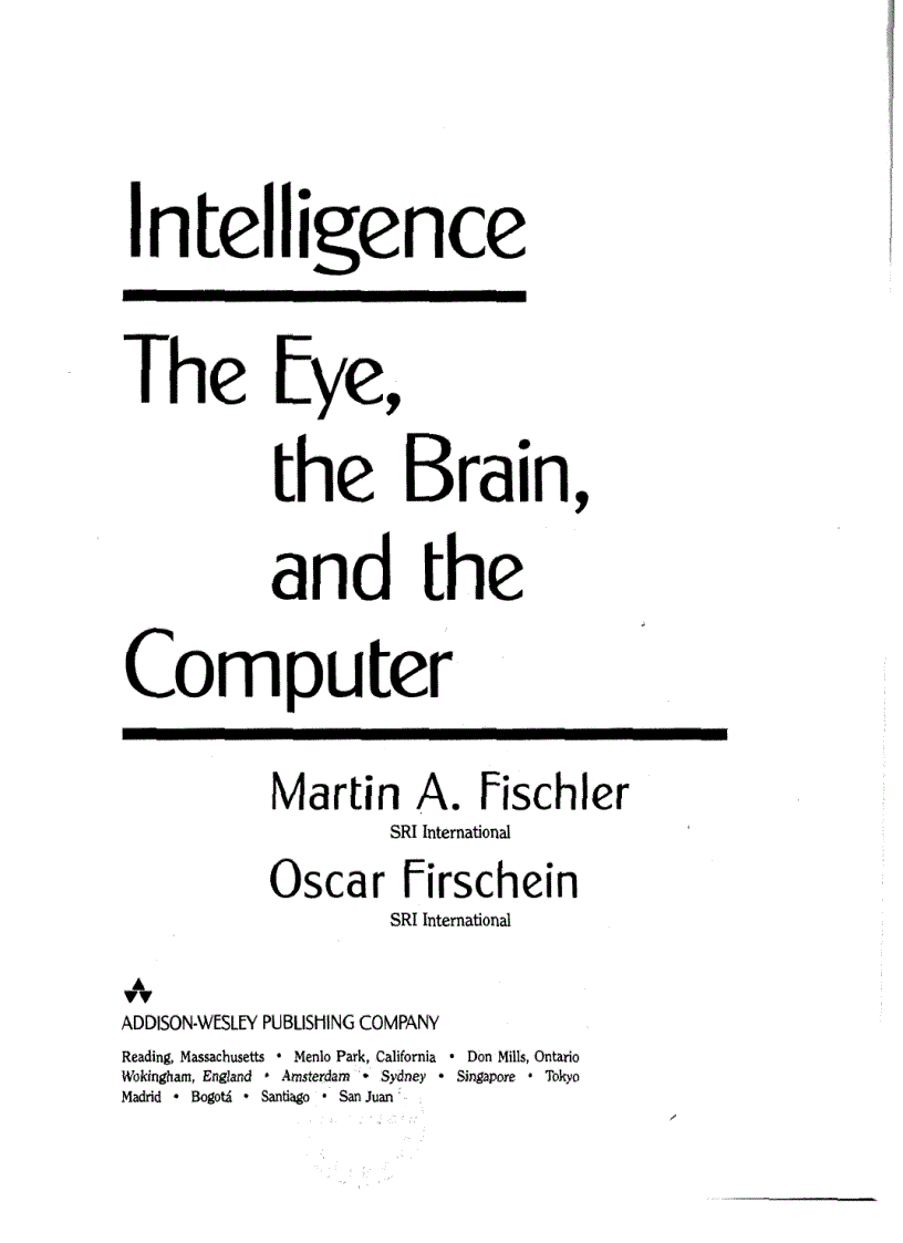 image for page Intelligence The Eye the Brain and the Computer