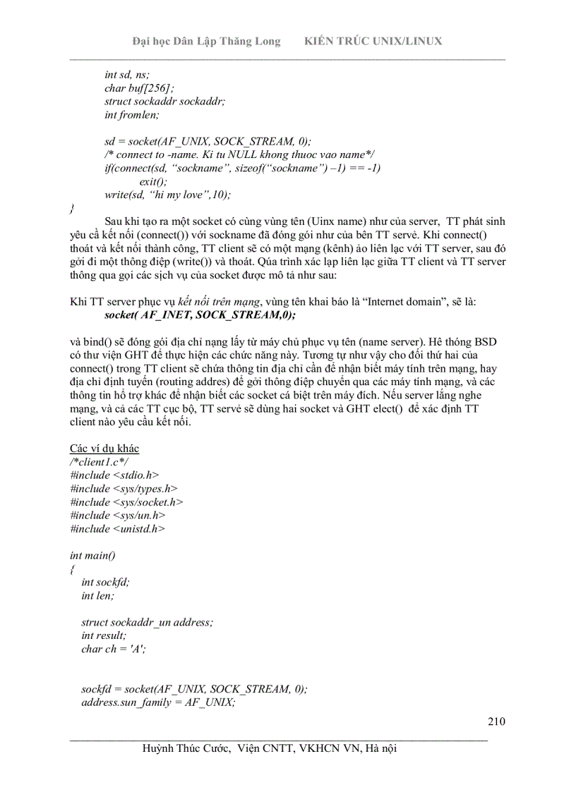 image for page Kiến trúc Unix Linux