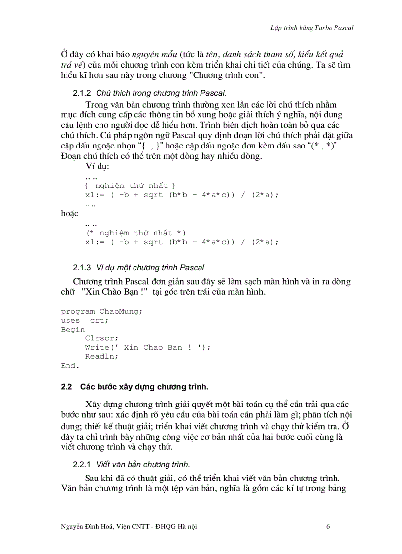 image for page Lập trình bằng Turbo Pascal
