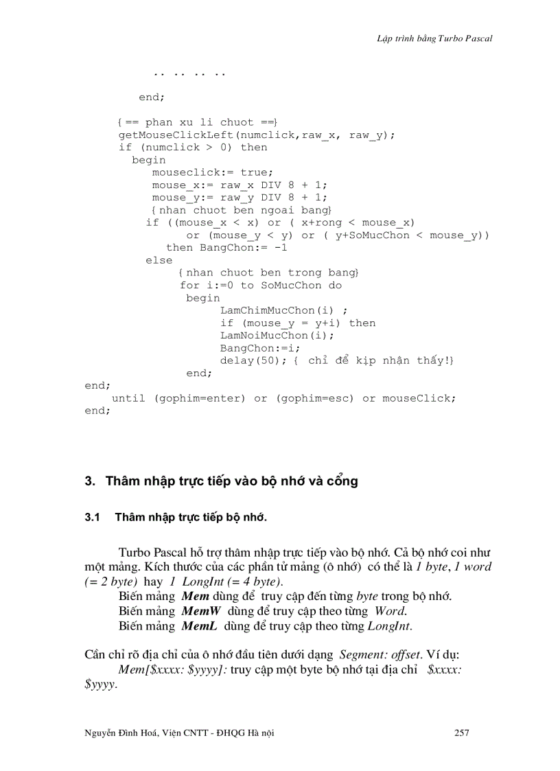 image for page Lập trình bằng Turbo Pascal