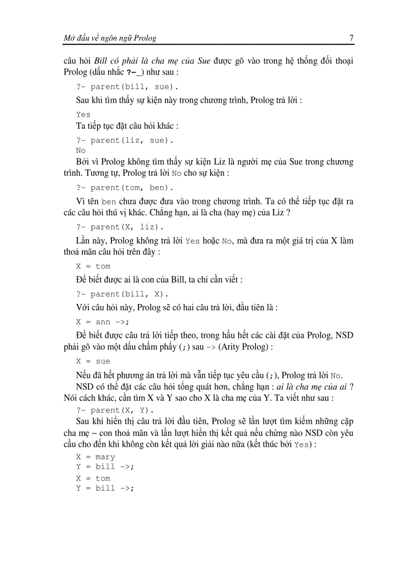 image for page Lập trình logic trong Prolog