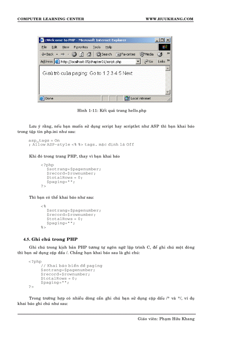 image for page Lập trình PHP căn bản Pham huu Khang
