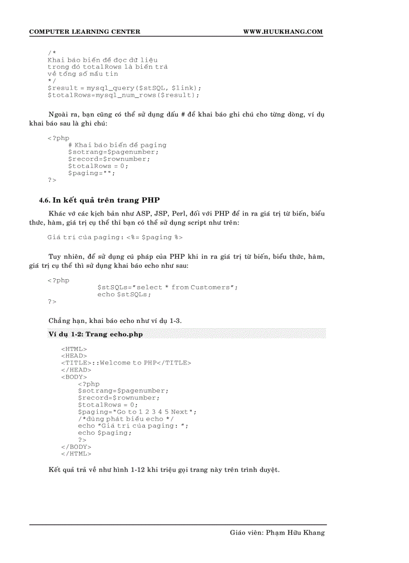 image for page Lập trình PHP căn bản Pham huu Khang