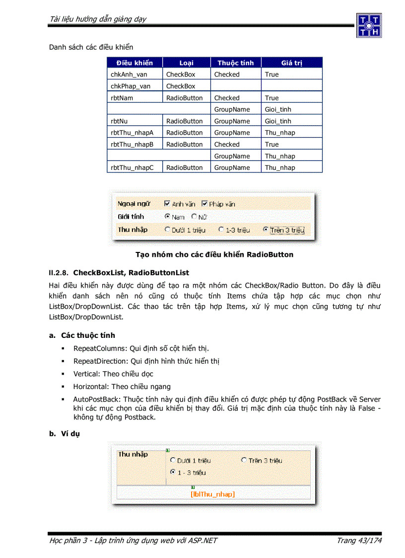 image for page Lập trình ứng dụng Web với ASP NET