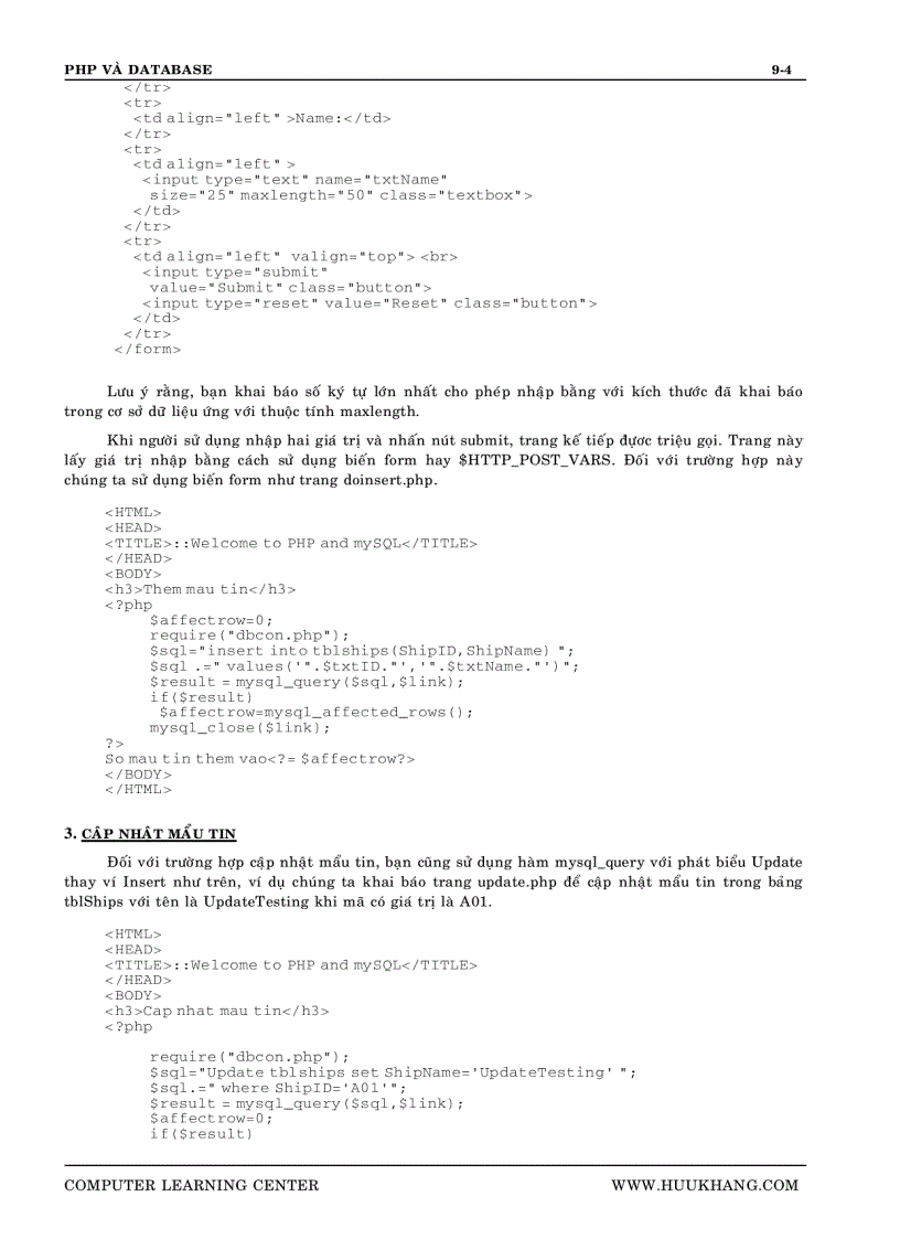 image for page Lập trình Web bằng PHP và Cơ sở dữ liệu MySQL