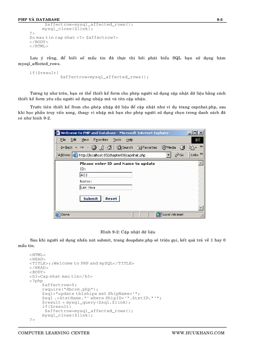 image for page Lập trình Web bằng PHP và Cơ sở dữ liệu MySQL