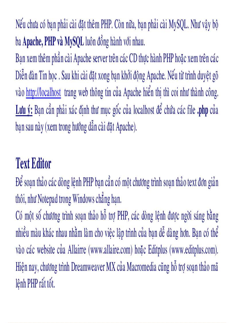 image for page Lập trình web động với PHP và My SQL Phần 1