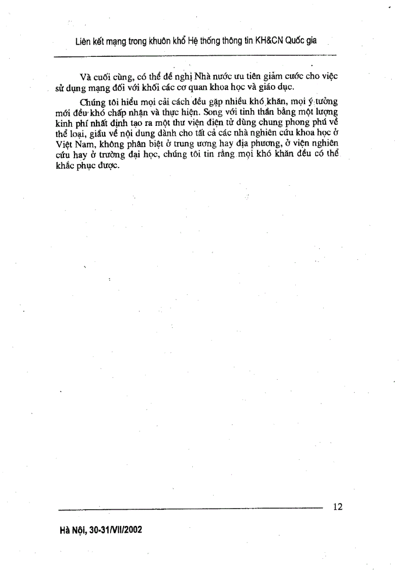 image for page Liên kết mạng trong khuôn khổ HTTT KHCN Quốc gia