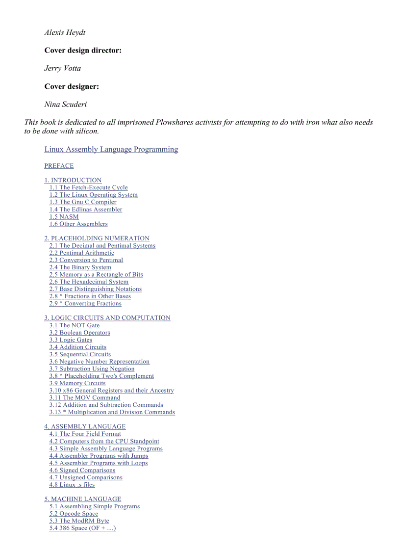 image for page Linux Assembly Language Programming Prentice Hall Open Source Technology