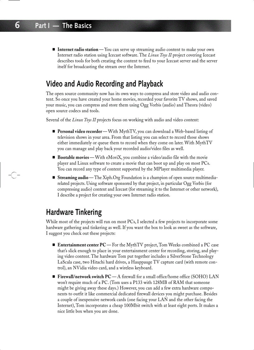 image for page Linux Toys II 9 Cool New Projects for Home Office and Entertainment ExtremeTech