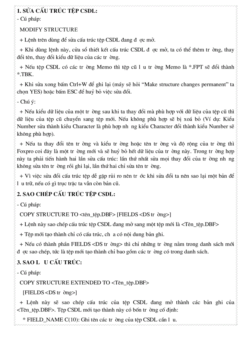 image for page Lý Thuyết Và Bài Tập Foxpro