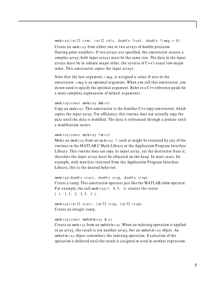 image for page Matlab C Math Library