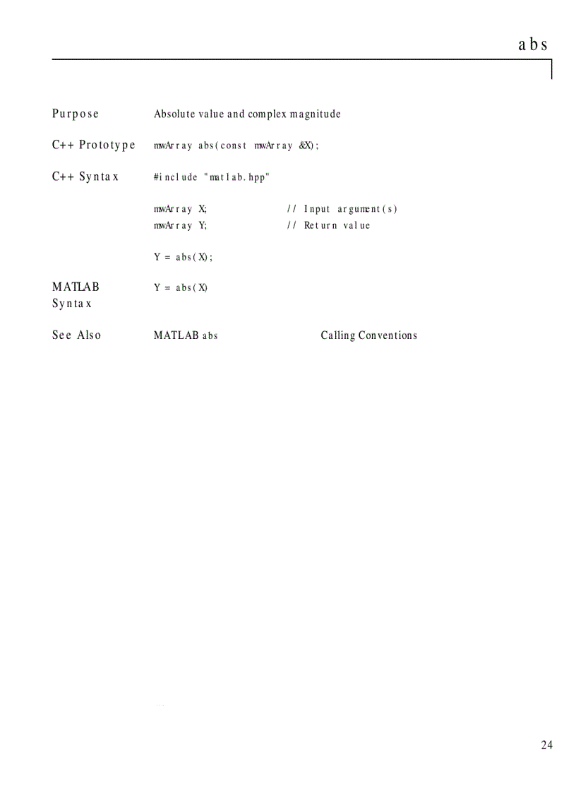 image for page Matlab C Math Library