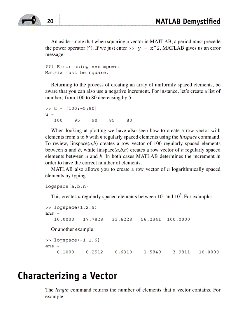 image for page MATLAB Demystified